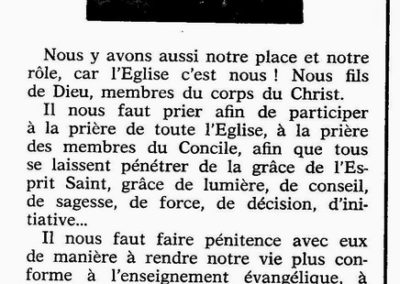 L'Eglise en état de concile -2 Fev 62