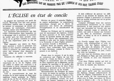 L'Eglise en état de concile Fev 62