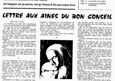 Lettre aux ainés du Bc 12-65