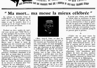 Ma mort..ma messe la mieux célébrée 10-56