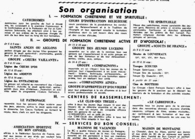 Organisation du BC 12-1951