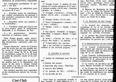 Organisation du BC 12-1959