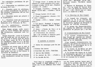 Organisation du BC Dec 1959