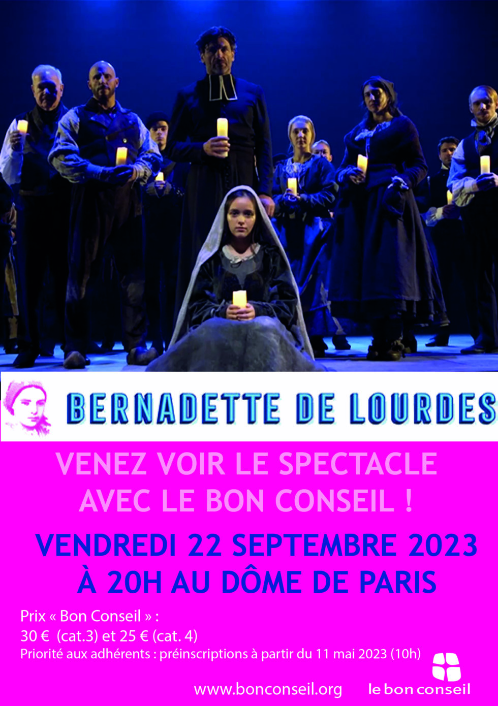 Spectacle Bernadette de Lourdes Bon Conseil